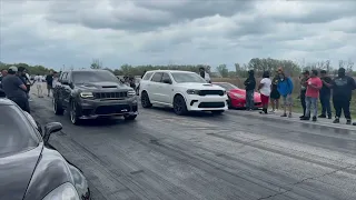 Trackhawk On 26s vs Hellcat Durango  MUST SEE !