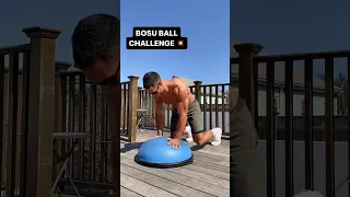 BOSU BALL CHALLENGE 🤯🔥 #bosuball #bosuworkout #bosu #balancechallenge #bosuballchallenge #fitness