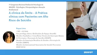 A clínica do limite - A prática clínica com pacientes em alto risco de suicídio