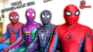 TEAM SPIDER-MAN vs BAD GUY TEAM | NEW GUY Is GOOD HERO ?? ( Live Action ) Episode 2