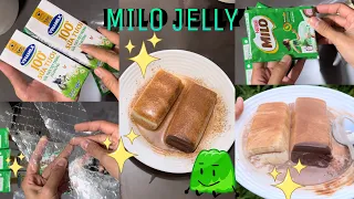 MILO JELLY😋🤤❤️LÀM THẠCH MILO NÚNG NÍNH SIÊU DỄ TỪ GELATIN🥰🤤SAM CHANNEL ❤️❤️❤️