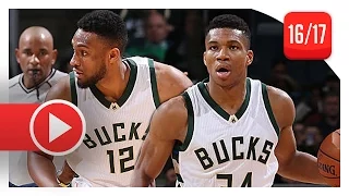 Jabari Parker & Giannis Antetokounmpo Highlights vs Pacers (2016.11.03) - 27 Pts Each, DUNKFEST!