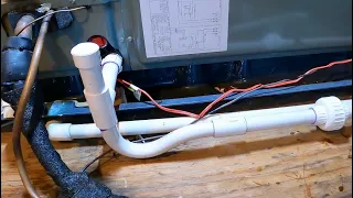 Installing AC Condensate Drain With Clean Out Port