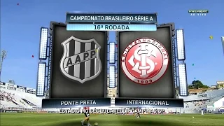 Gols, Ponte Preta 2 x 2 Internacional - Brasileirão 24/07/2016 [HD]