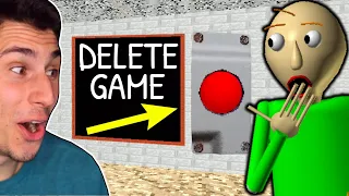 I Deleted Baldi's Basics FOREVER!