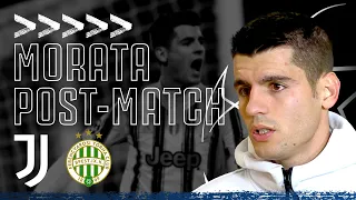 🎙 ALVARO MORATA POST-MATCH INTERVIEW | JUVENTUS 2-1 FERENCVÁROS | CHAMPIONS LEAGUE