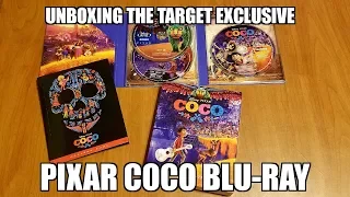 Target Exclusive Pixar Coco Blu-Ray Unboxing