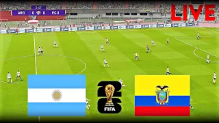 Argentina vs Ecuador / FIFA World Cup Qualifiers Match 2023