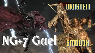 Dark Souls 3 - Ornstein & Smough vs Slave Knight Gael (NG+7, 0 Damage)