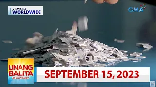 Unang Balita sa Unang Hirit: September 15, 2023 [HD]