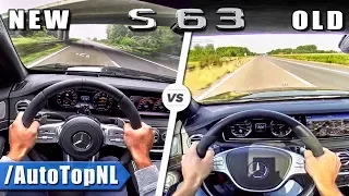 Mercedes S63 AMG OLD vs NEW | ACCELERATION TOP SPEED SOUND & POV by AutoTopNL