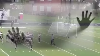 Could a ghost be moving this soccer goal?