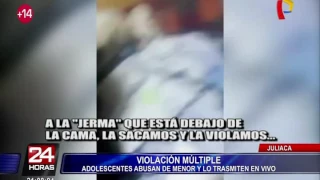 Juliaca: adolescentes abusan de menor y lo transmiten en Facebook