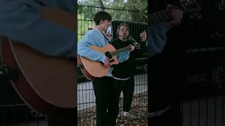 sang with @LewisCapaldi while busking outside of his show!