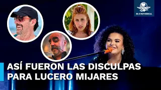 Sofia Rivera, Eduardo Videgaray y “El Estaca” ofrecen disculpas para Lucero Mijares