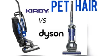 KIRBY VACUUM: Kirby Avalir 2 Vs Dyson Dc25 Pet Hair Pick Up / Is The Dyson Dc25 Better Than Kirby