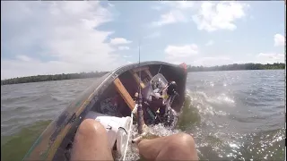 My Canoe Sinks in Middle of Lake, head-cam running. See two links below...