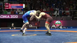 1/8 FS - 74 kg: M. KURAMAGOMEDO (HUN) v. J. SYKORA (SVK)