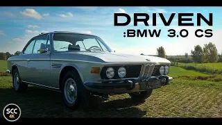 BMW 3.0 CS 1973 | 4K | Test drive in top gear - Engine sound | SCC TV