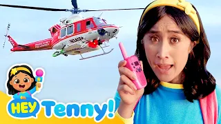 🚁 Helicopter Song | Kids Song | Nursery Rhymes | Sing Along | Hey Tenny!