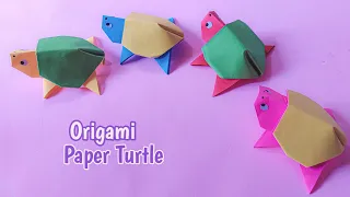 Origami Turtle | Jumping Paper Turtle | Origami Fidget Toy