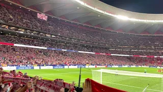 Atletico Madrid anthem (himno) against FCBarcelona, ​​02/10/2021