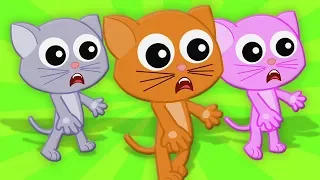 Три маленьких котенка | детские рифмы | детские песни | котята рифмы | Three Little Kitten