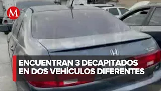 Encuentran 3 cadáveres dentro de un auto en Baja California