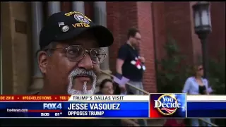 Anti-Trump rally marches through downtown Dallas