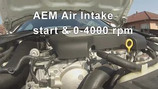 Nissan 370z Stock vs AEM intake sound