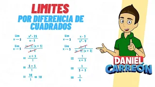 LIMITES POR DIFERENCIA DE CUADRADOS Super fácil - Para principiantes