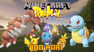 100 Hari di Minecraft tapi Pixelmon inilah Ceritaku Berpetualang di Dunia Pokemon