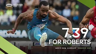 Roberts 🇺🇸 dips under 7.40 in the men's 60m hurdles 💪 | World Indoor Tour 2023