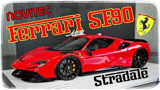 Novitec Ferrari SF90 Stradale(Rosso Corsa Red) IM1818G 52/129 •Ivy Models• 1/18