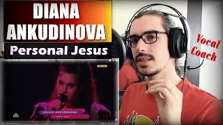 DIANA ANKUDINOVA "Personal Jesus" // РЕАКЦИЯ И АНАЛИЗ, тренер по вокалу (ITA)