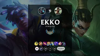 Ekko Jungle vs Nidalee - KR Challenger Patch 12.20