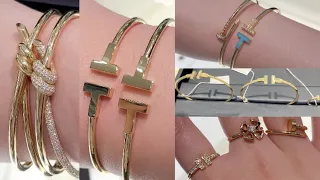 Tiffany & Co. Shopping- Lock Collection, T Wire Bracelet & Ring, Knot Bracelet & Ring