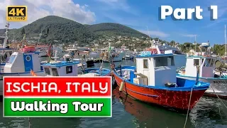 Ischia, Italy Tour #1 - Ischia Porto - 4K