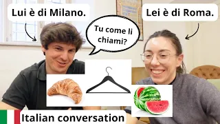 Italian conversation: Stesso oggetto, parola diversa! Roma vs Milano (IT sub)