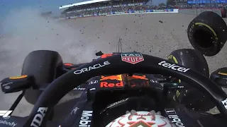 Max Verstappen Scary Team Radio after the crash at Silverstone 2021