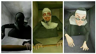 ⚔Crouching Jumpscare Battle⚔ | The Nun Vs Evil Nun Vs Evil Nun 2
