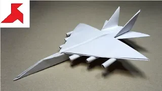 DIY ✈️ - How to make a FIGHTER Plane with rockets from A4 paper