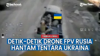 Detik-detik Tentara Ukraina Gugur Ditabrak Drone FPV Rusia, Zelensky Makin Kekurangan Personel!