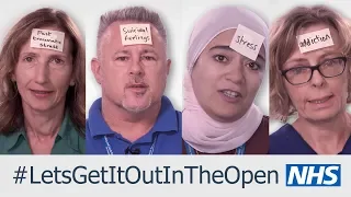 NHS employees come together for workplace mental health - #LetsGetItOutInTheOpen