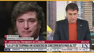 Milei, sobre la Ley Bases: "Determina un sendero de crecimiento más alto"