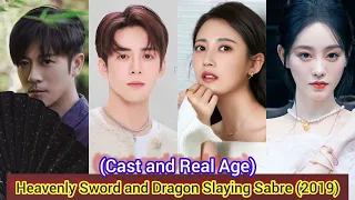 Heavenly Sword and Dragon Slaying Sabre (Cast and Real Age) Zeng Shun Xi, Chen Yu Qi, Zhu Xu Dan,