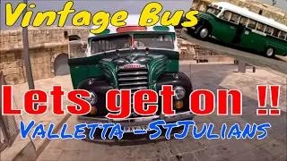 Malta Vintage Bus Tour, Valletta to St Julians sing-a-long return MALTA #englishman