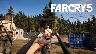 FAR CRY 5 : Some Stealth Kills with Slingshot | Drubman Marina Outpost - Widowmaker