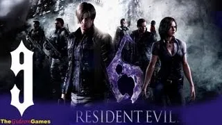 Прохождение Resident Evil 6: Леон - Часть 9 (Акула-Зомби)