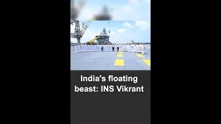 India’s floating beast: INS Vikrant | #Shorts